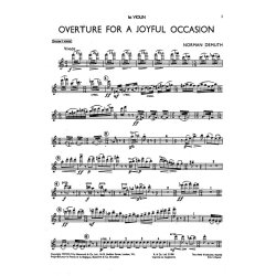 Demuth, N Overture For A Joyful Occasion Orch Pf Sc/Pts