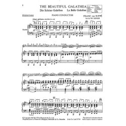 Suppe, F The Beautiful Galathea (Geiger) Orch Pf Sc/Pts