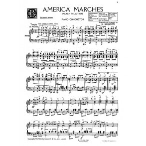 Barsotti, R America Marches Orch Pf Sc/Pts