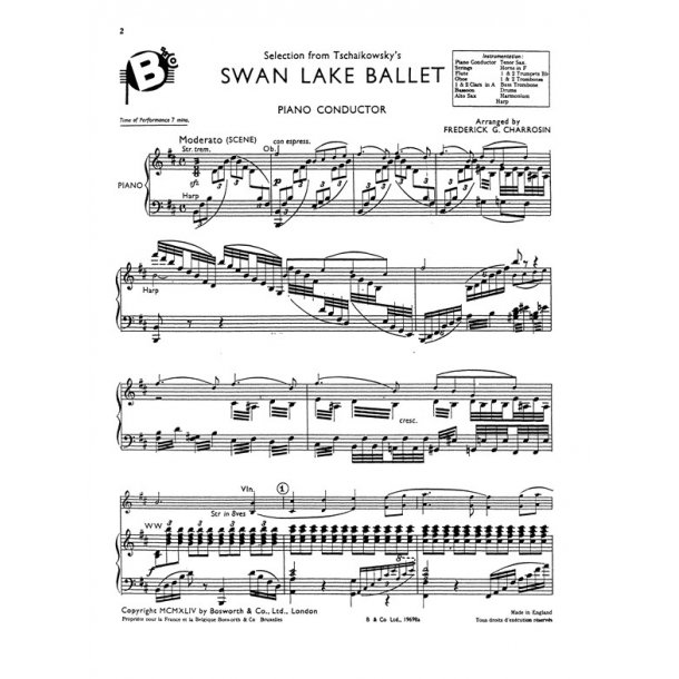 Tchaikovsky: Swan Lake Ballet Selection