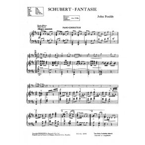Franz Schubert (Arr. John Foulds): Fantasie (Piano Score/Parts)
