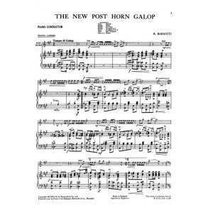 Barsotti, R The New Post Horn Galop Orch Pf Sc/Pts