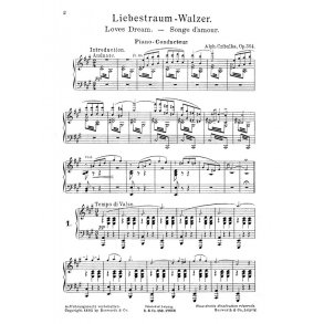 Czibulka, A Loves Dream Liebestraum Waltz Op.364 Orch Pf Sc/Pts