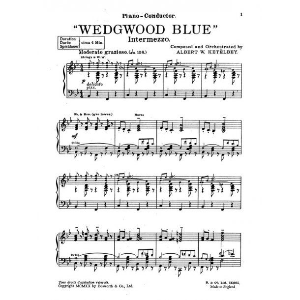 Albert Ketelbey: Wedgwood Blue