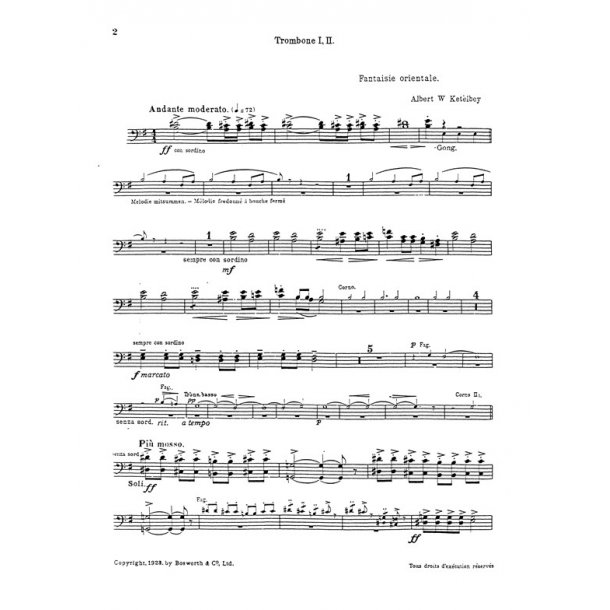 Ketelbey, Aw In A Chinese Temple Garden Orch Pf Sc/Pts