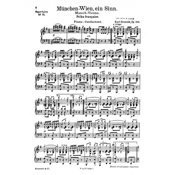 Karl Komzak: Storm Galopp And Munich-Vienna Polka