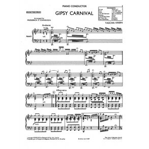 Krein, Y Gypsy Carnival Orch Pf Sc/Pts