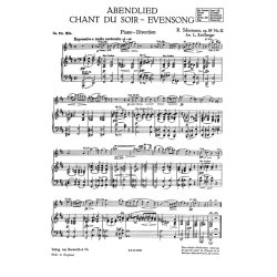 Schumann, R Evensong Abendlied Op.85 (Zeitlberger) Orch Pf Sc/Pts
