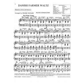 Ulrik, S Danish Farmer Waltz (Naylor) Orch Pf Sc/Pts