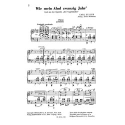 Zeller, C Wie Mein Ahnl Zwanzig Jahr' Orch Pf Sc/Pts