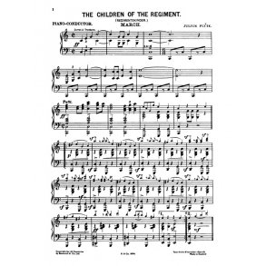 Fucik, J The Children Of The Regiment March Orch Pf Sc/Pts