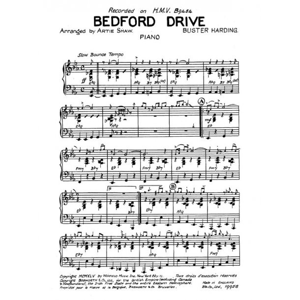 Harding, Buster Bedford Drive (Shaw) Jzsh Bnd