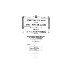 Greene: Seven Sacred Solos - High Voice (Roper)