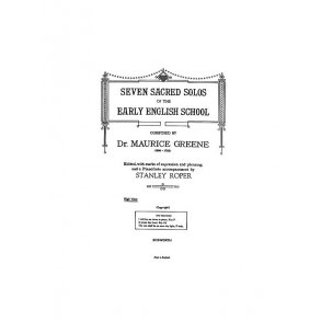 Greene: Seven Sacred Solos - High Voice (Roper)