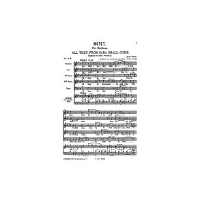 Handl, J Motets All They From Saba Bridge Sattb