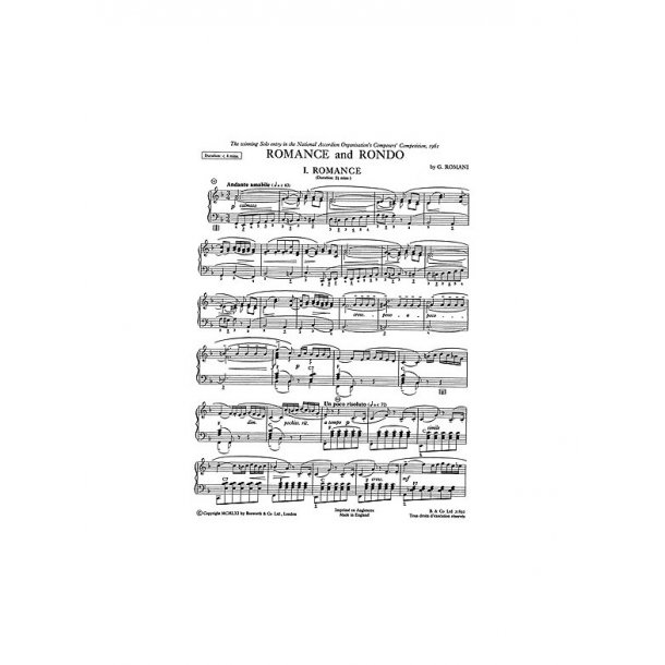 Romani, G Romance And Rondo Acdn