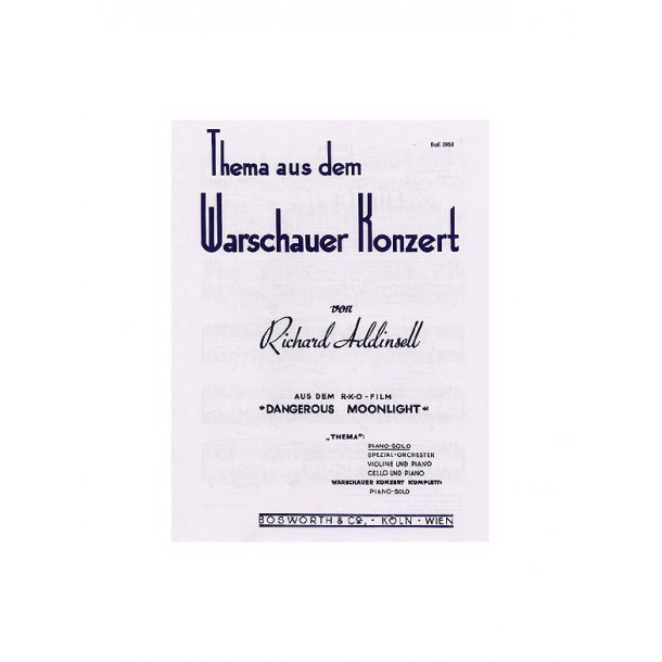 Richard Addinsell: Theme From Warsaw Concerto