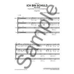 Max Raabe: Ich Bin Schuld (SATB/Piano)