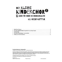 Der Kleine Kinderchor: Band 1 (Klavierpartitur) (Book/CD)