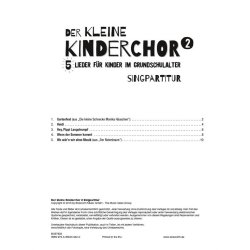 Der Kleine Kinderchor: Band 2 (Singpartitur)