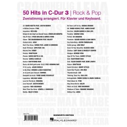 50 Hits in C-Dur: Rock & Pop Band 3 : F&uuml;r Klavier und Keyboard
