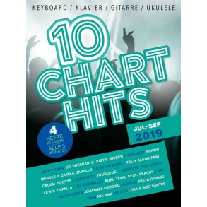 10 Charthits - Jul bis Sep 2019 : 4 Hefte in einem alle 3 Monate