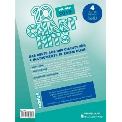 10 Charthits - Jul bis Sep 2019 : 4 Hefte in einem alle 3 Monate