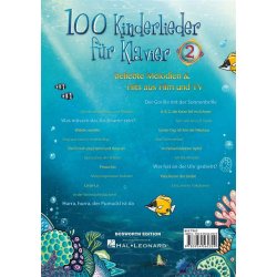 100 Kinderlieder f&uuml;r Klavier 2 : beliebte Melodien &amp; Hits aus Film und TV