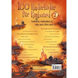 100 Kinderlieder f&uuml;r Keyboard 2 : beliebte Melodien &amp; Hits aus Film und TV