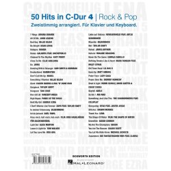 50 Hits in C-Dur 4: Rock & Pop : F&uuml;r Klavier und Keyboard