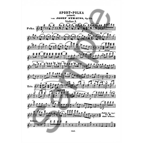 Strauss, Josef Sport Polka Op.170 Pts