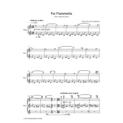 For Fiammetta - A Love Song for Piano