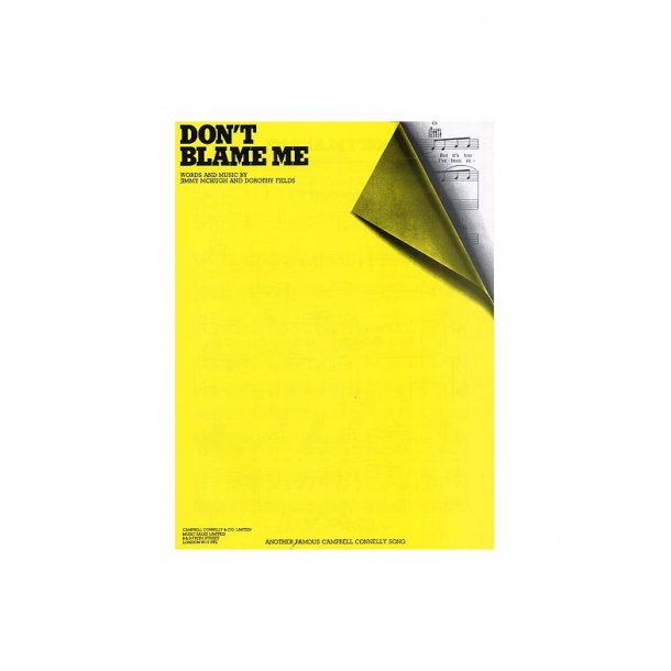 Jimmy McHugh: Don't Blame Me (PVG)