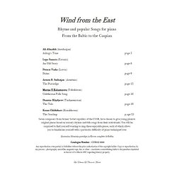 Vent D'Est - Comptines Et Chansons Traditionnelles Pour Piano