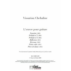 Chebaline: Loeuvre Pour Guitare