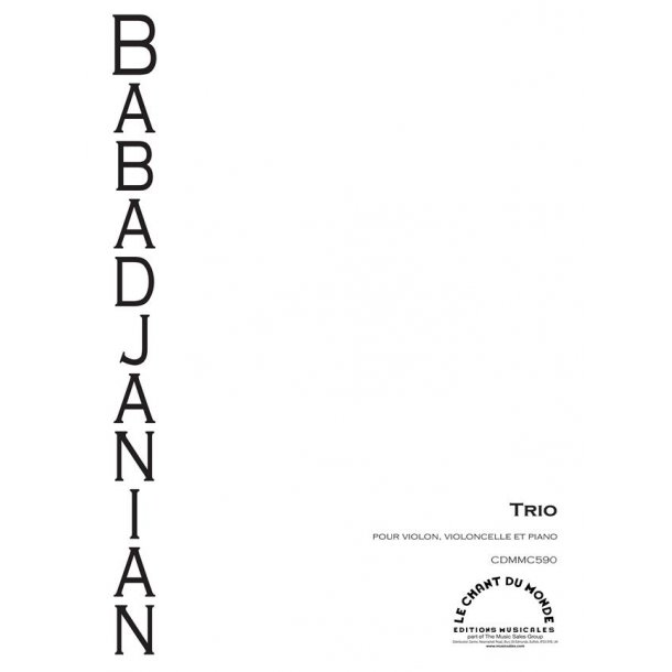 Arno Babajanian: Trio Pour Piano, violon et violoncelle