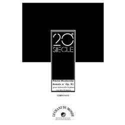 Nikola&iuml; Miaskovsky: Sonate No. 2, Op. 81 Pour Violoncelle