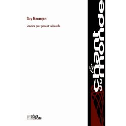 Guy Moran&ccedil;on: Sonatine Pour Piano Et Violoncelle