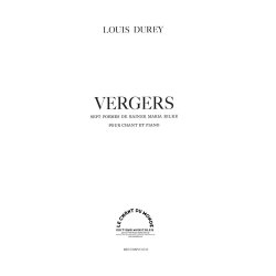 Louis Durey: Vergers
