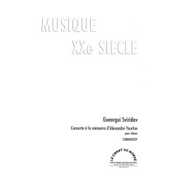 Georges Sviridov: Concerto &agrave;&nbsp; La M&eacute;moire d'Alexandre Yourlov