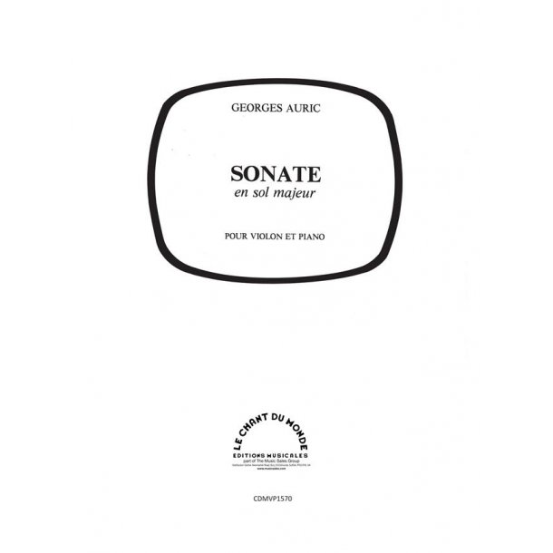 Georges Auric: Sonate