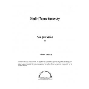Dimitri Yanov-Yanovsky: Solo