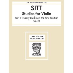 Sitt Studies For Vln Op.32 Vol 1 Bk