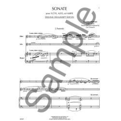 Claude Debussy: Sonate Pour Flute, Alto, Et Harpe