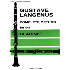 LANGENUS GUSTAVE COMPLETE METHOD FOR THE CLARINET PART 3 CLT BOOK