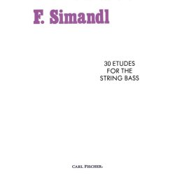 SIMANDL FRANZ 30 ETUDES FOR THE STRING BASS DB BOOK