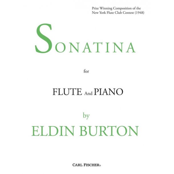 Burton Eldin Sonatina Flt/Pf Bk