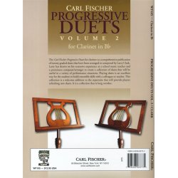 Carl Fischer Progressive Duets Volume 2 - Clarinet