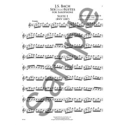 J. S. Bach: Six Cello Suites For Saxophone (Arr. Larry Clark)