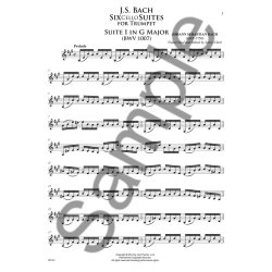 J. S. Bach: Six Cello Suites For Trumpet (Arr. Larry Clark)